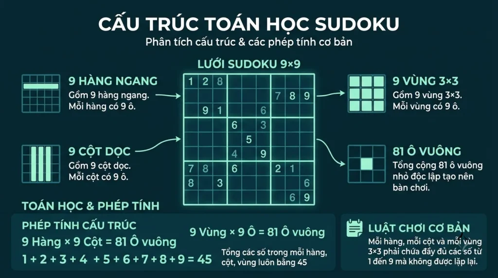 Bảng Sudoku có bao nhiêu ô? Cách đọc bảng 9x9 1 Vị trí r2c4 ở hàng 2, cột 4 và khối giữa phía trên của bảng Sudoku
