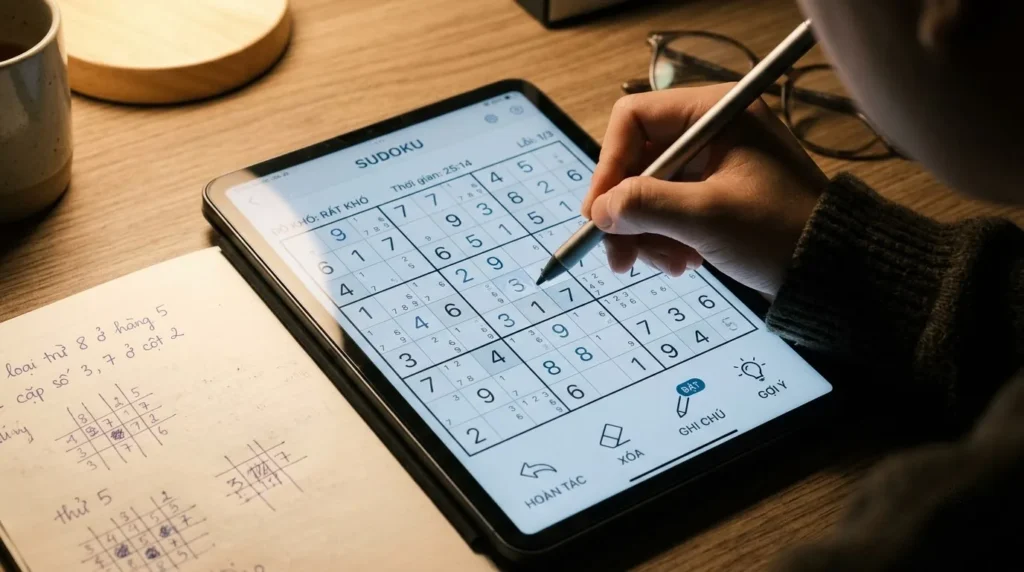 Quan hệ ứng viên trong kỹ thuật Wing và chuỗi suy luận Sudoku