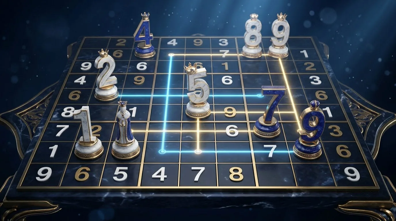 Suy luận ô Sudoku bằng hàng, cột và vùng Ô Sudoku được xác định bằng cách loại số đã có trong cột
