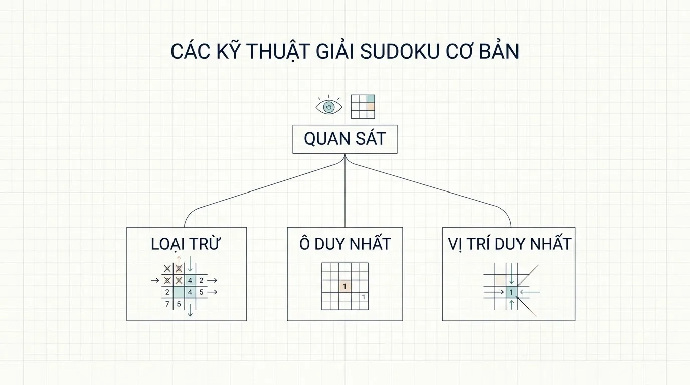 Xác định Naked Single bằng cách loại các ứng viên không hợp lệ